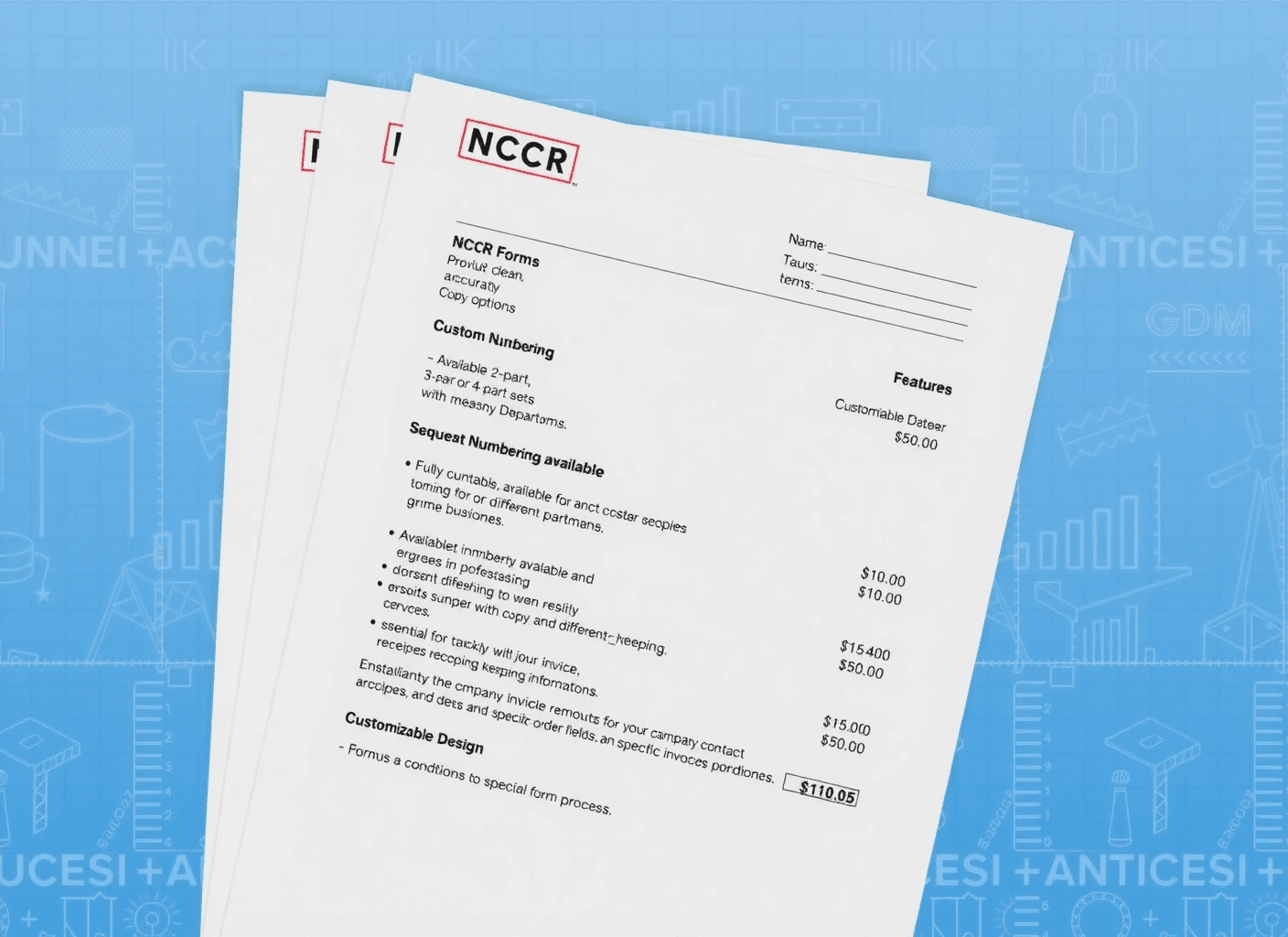 NCR Invoice Forms